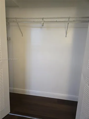 a view of a closet