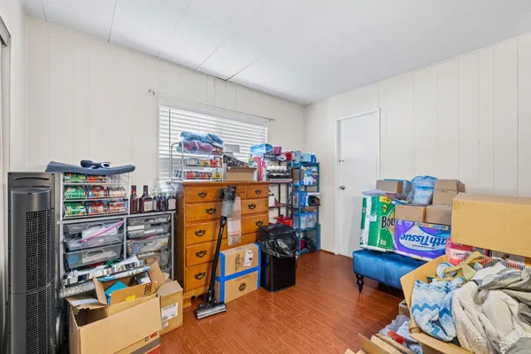 a room with storage and utility