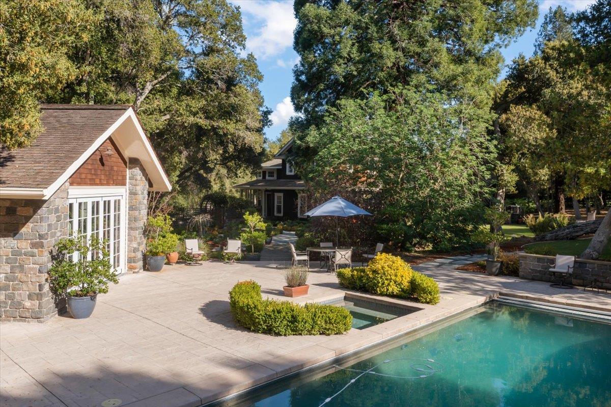 3510 Alpine Road Portola Valley, CA 94028 - Photo 52 of 77 a house view with a outdoor space