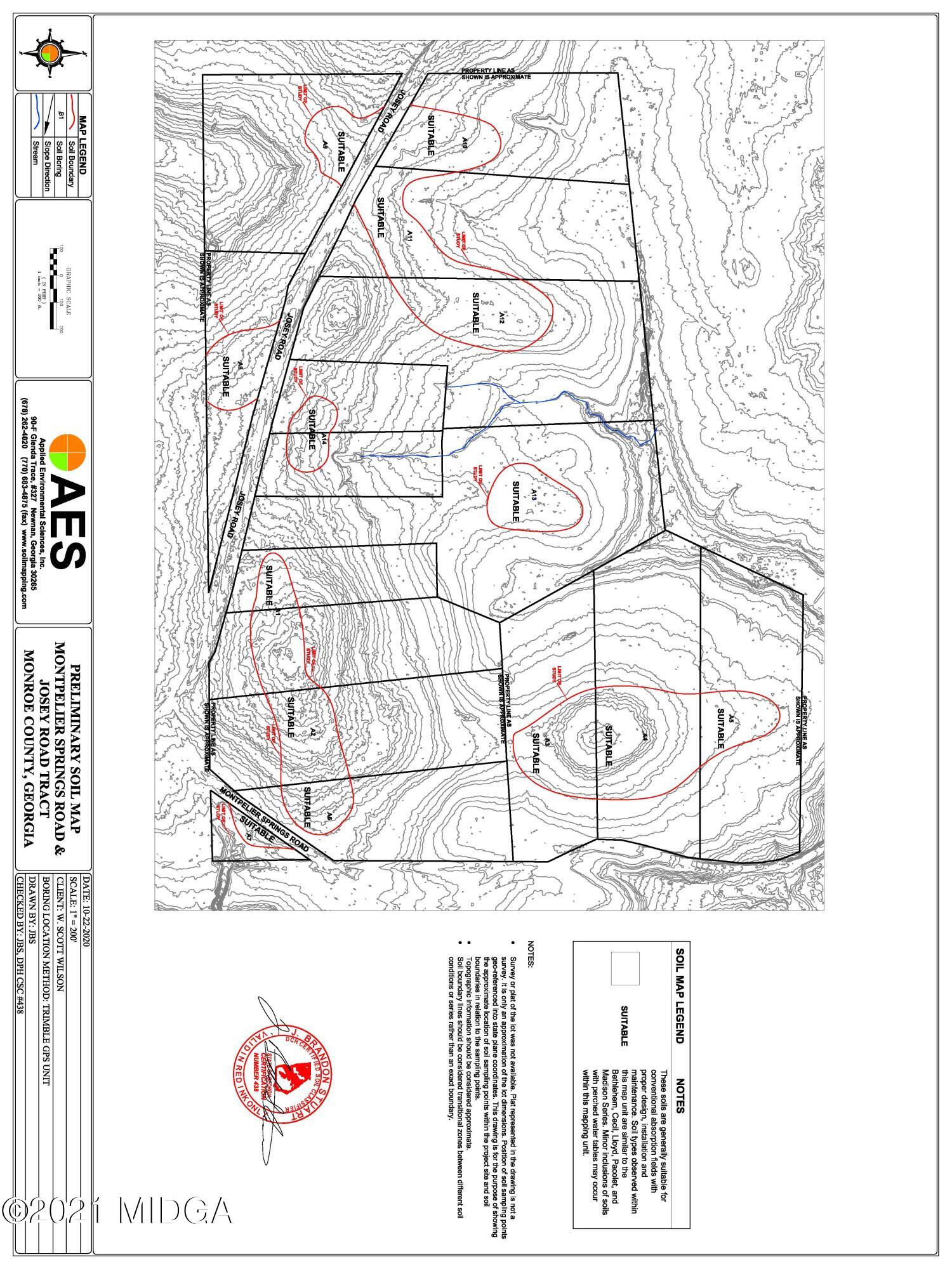 0 Montpelier Springs Road, Unit 13 Forsyth, GA 31029 - Photo 12 of 13 Level 1 Soil Map_Josey Mont Springs (1)