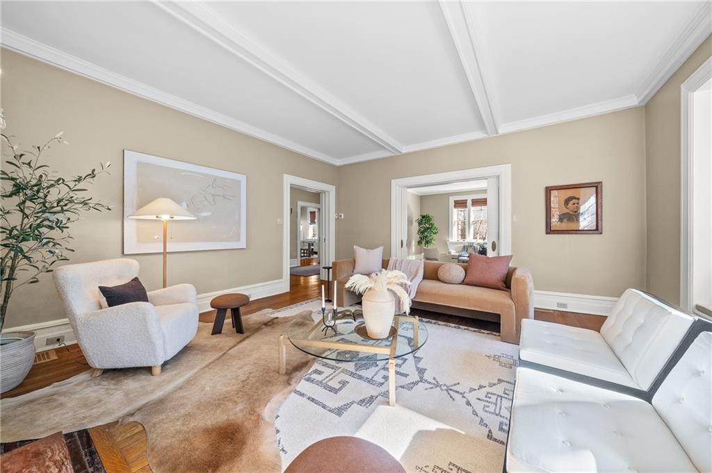 115 Woodland Road Pittsburgh, PA 15232 - Photo 12 of 50 a living room with furniture or couch and a window