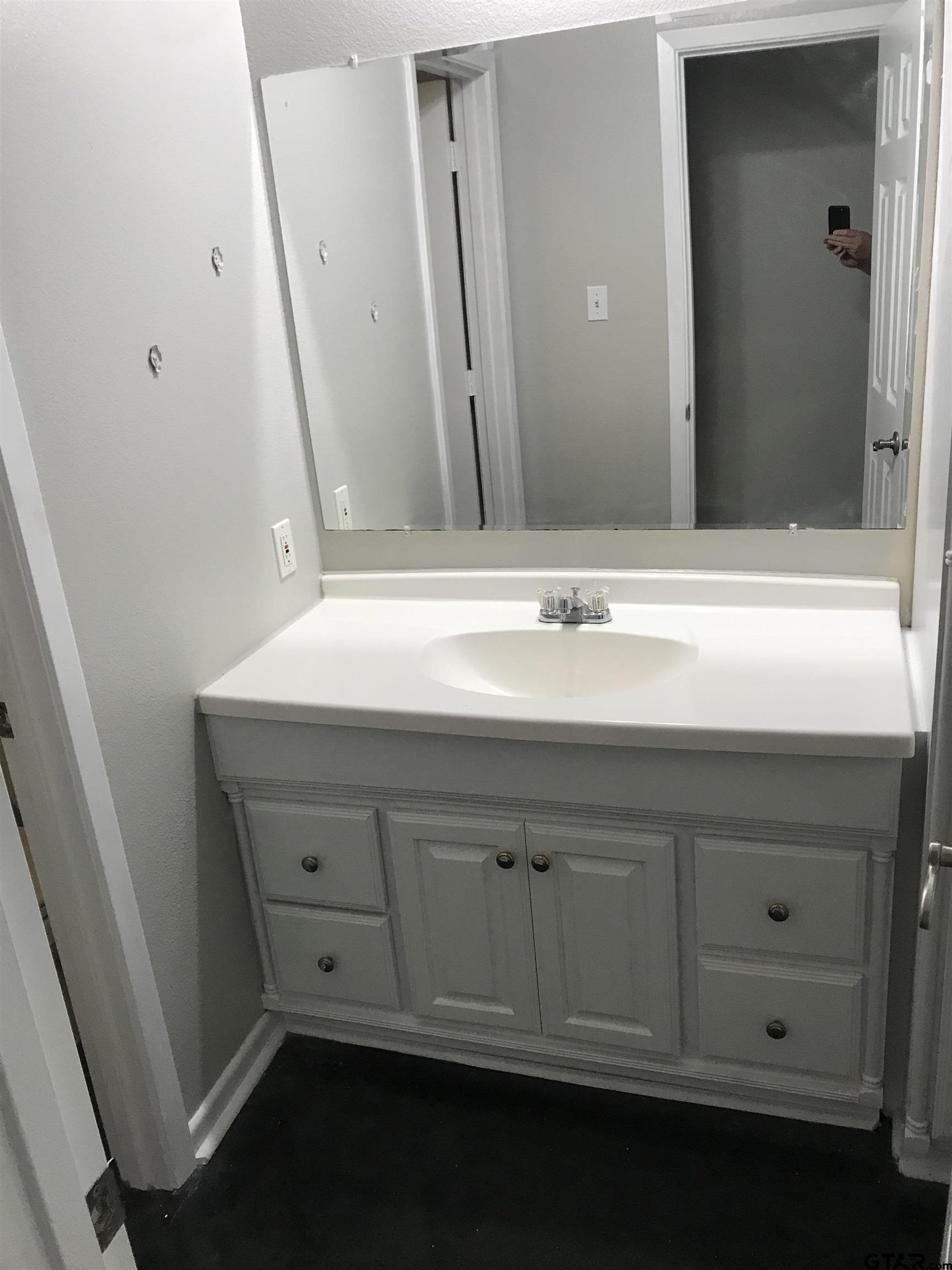 19040 FM 2493 Flint, TX 75762 - Photo 16 of 18 a bathroom with a sink vanity and mirror