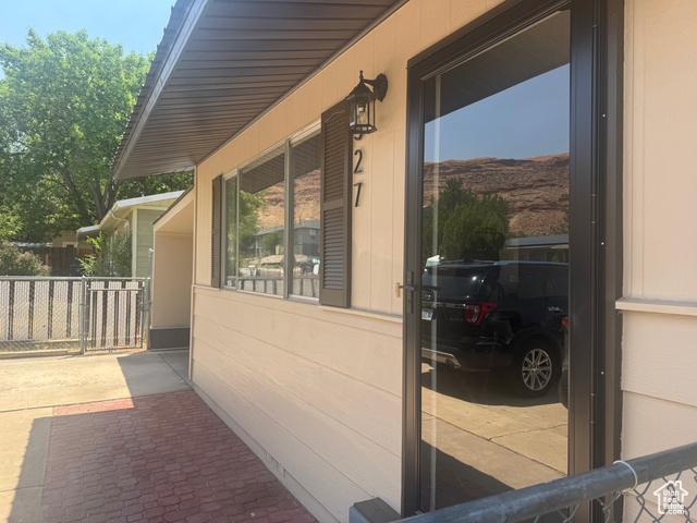 527 Palisade Drive Moab, UT 84532 - Photo 47 of 51 View of front patio with new exterior door