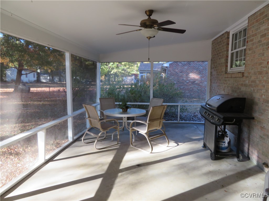 4612 Fairway Road Petersburg, VA 23803 - Photo 13 of 50 a view of a dining room with furniture window and outside view