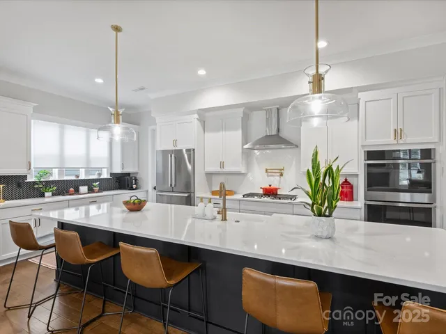a kitchen with counter space cabinets and appliances