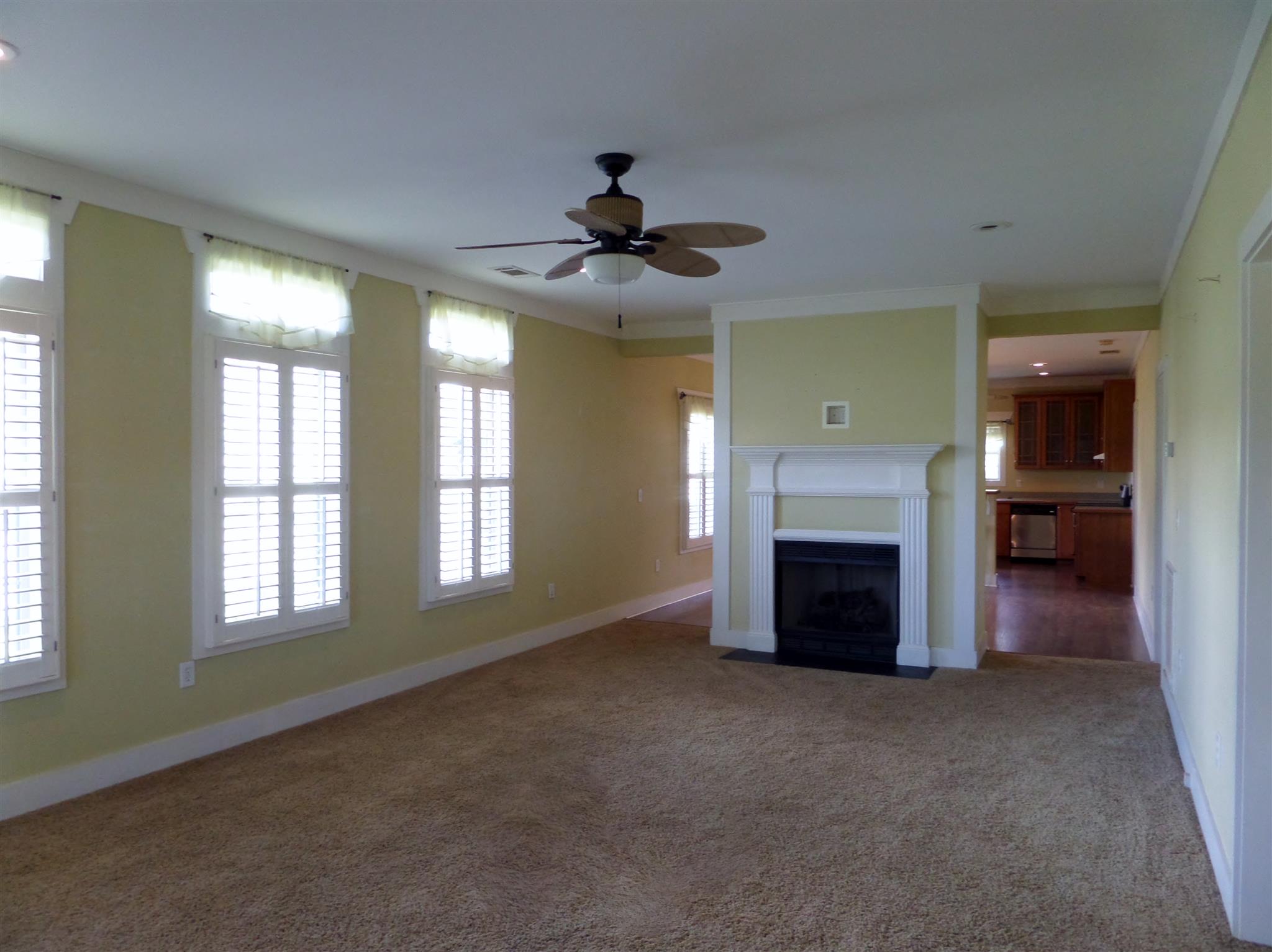 855 Cut Off Road Pulaski, TN 38478 - Photo 10 of 26 a view of a livingroom with a fireplace and window