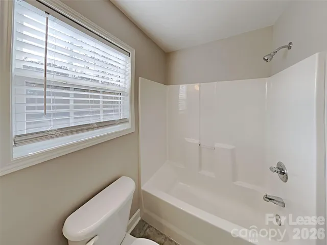 a bathroom with a toilet and a bathtub