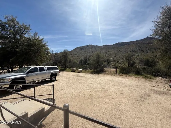 a view of outdoor space with mountain view