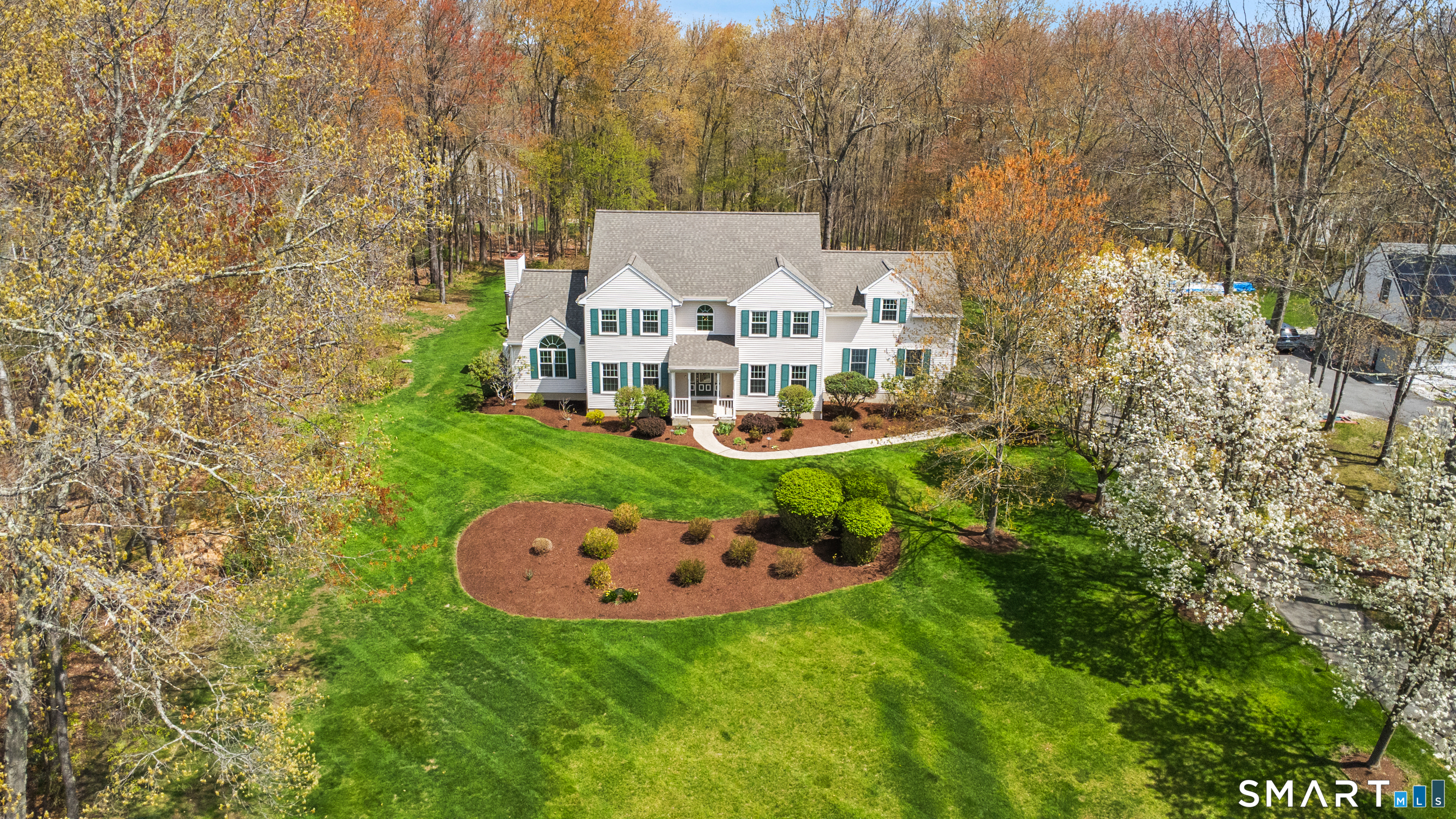 45 Beardsley Road New Milford, CT 06776 - Photo 37 of 40 beautifully Landscaped front yard with Mature trees and plantings