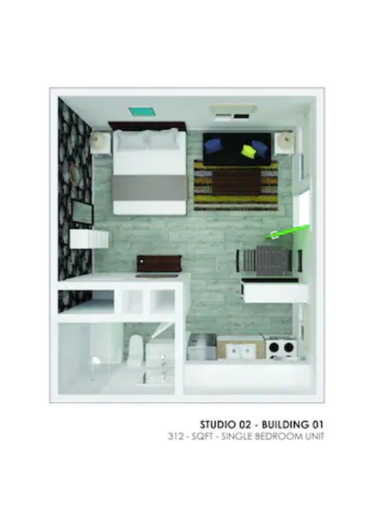 5909 Bolm Road, Unit 2 Austin, TX 78721 - Photo 1 of 10 View of room layout