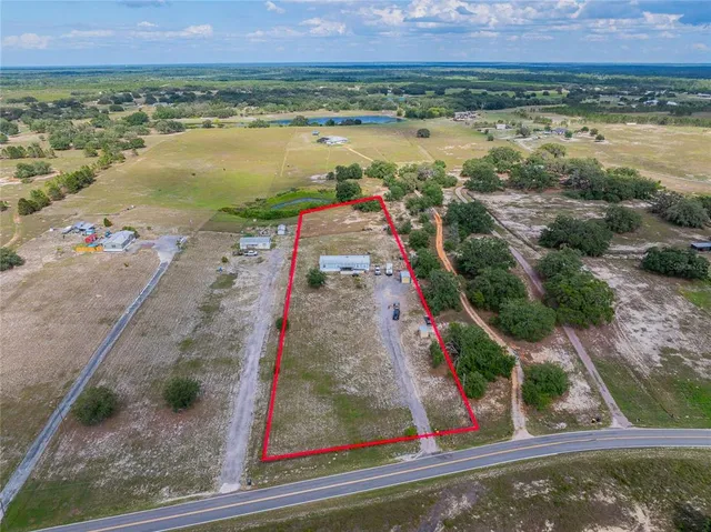 a view of a lake with a city view