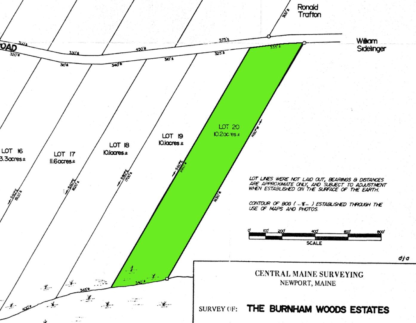 40 Morgan Road Burnham, ME 04922 - Photo 2 of 14 Survey - Lot 20 cr 2 (Large)