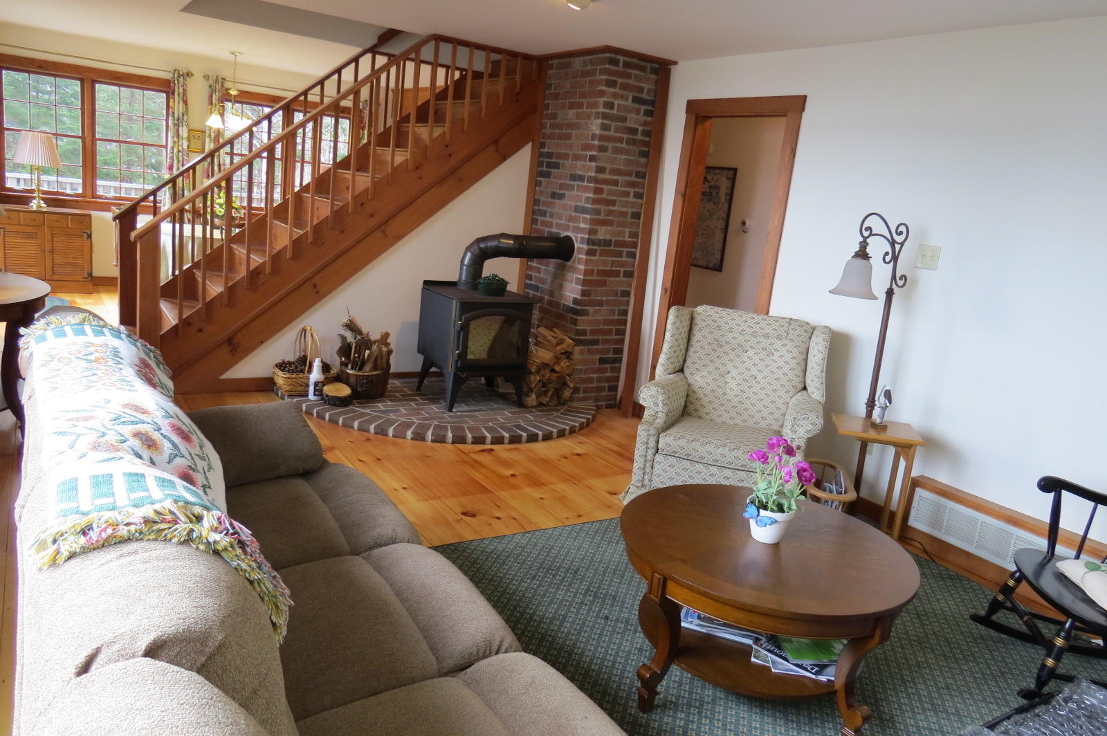 293 Paul Bunyan Road Corea, ME 04624 - Photo 13 of 35 Cozy living room with wood stove