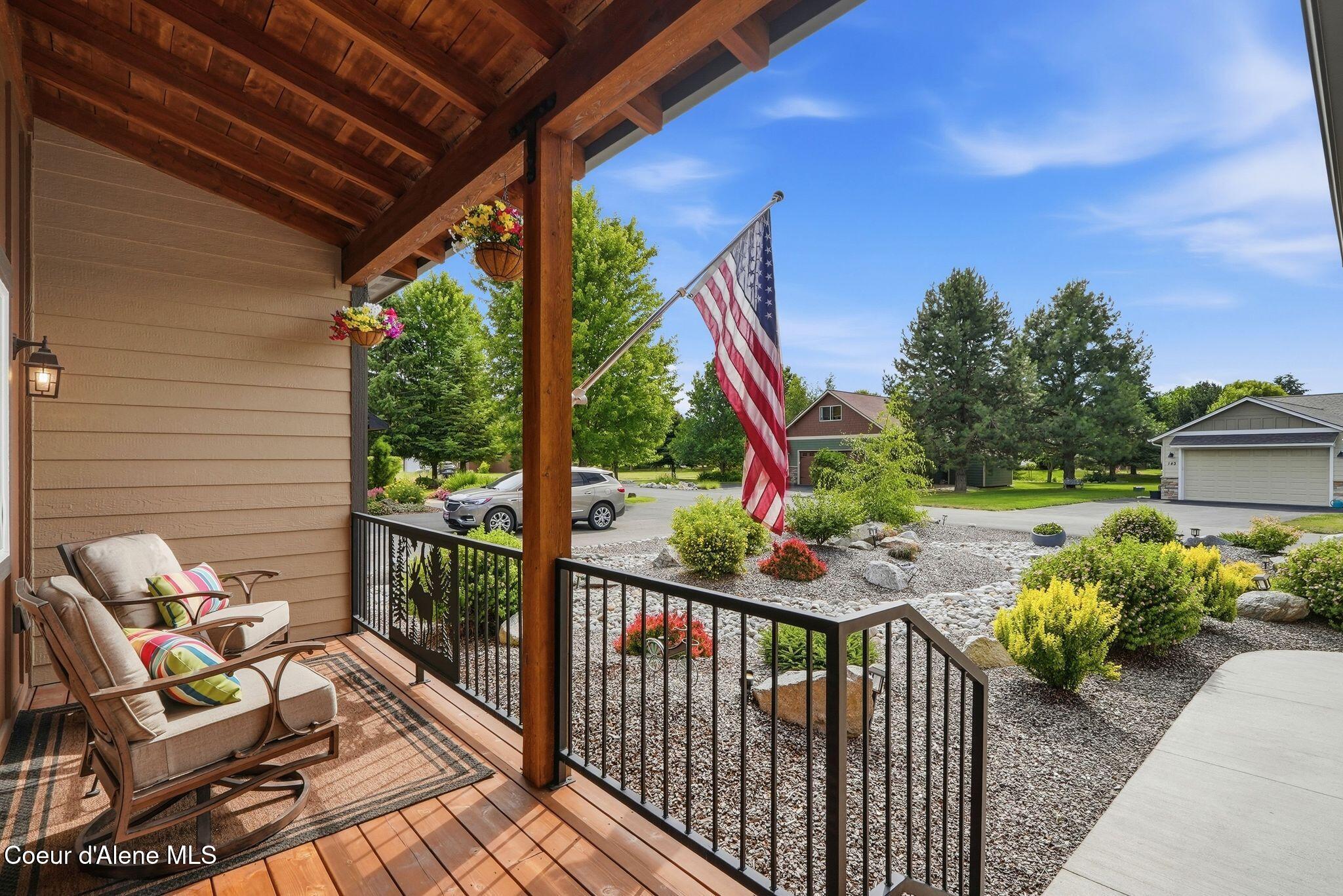 150 Links Road Blanchard, ID 83804 - Photo 8 of 73 View from Covered Front Entry