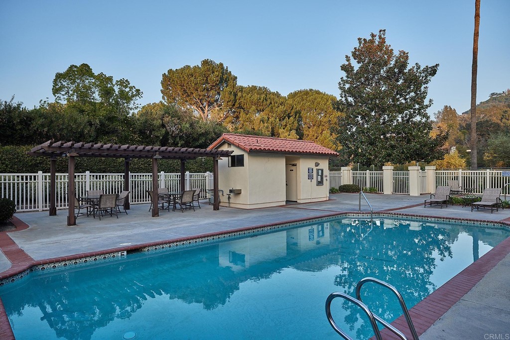 3518 Sarah Ann Drive Fallbrook, CA 92028 - Photo 43 of 49 swimming pool view with a seating space and a garden view