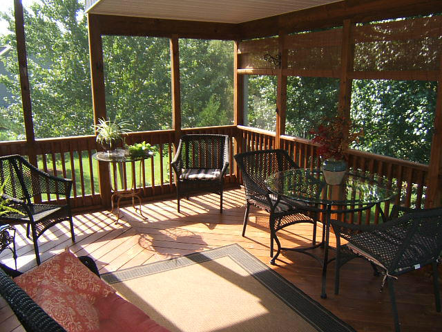 133 Piper Glenn Blue Ridge, VA 24064 - Photo 36 of 73 a view of a two chairs in the deck