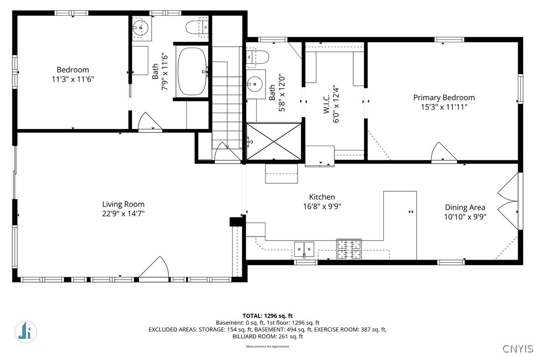 5117 Pleasant Valley Road North Greig, NY 13312 - Photo 46 of 49 1296 sf main floor plan