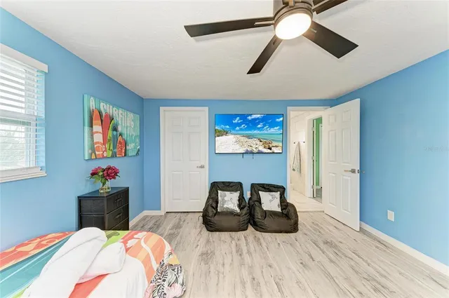 a view of a yard with furniture