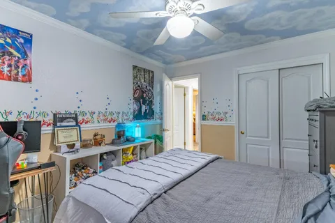 an aerial view of a city