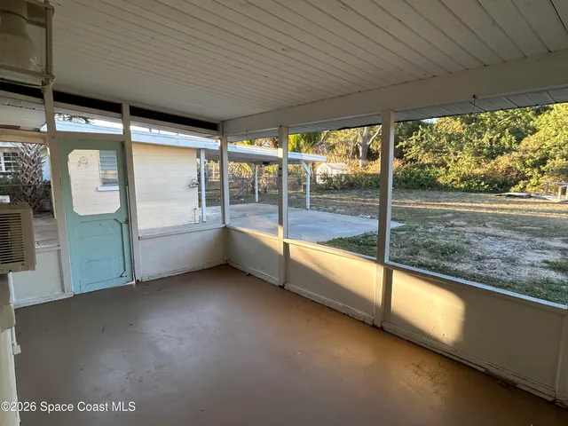 a view of a room with window