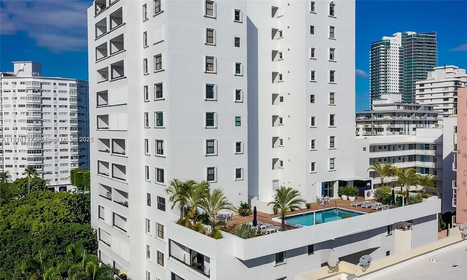 1775 Washington Avenue, Unit 4G Miami Beach, FL 33139 - Photo 39 of 44 a view of a balcony with plants