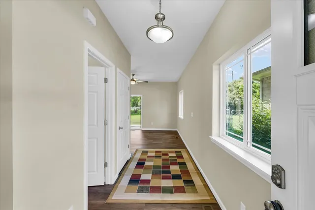 a view of front door