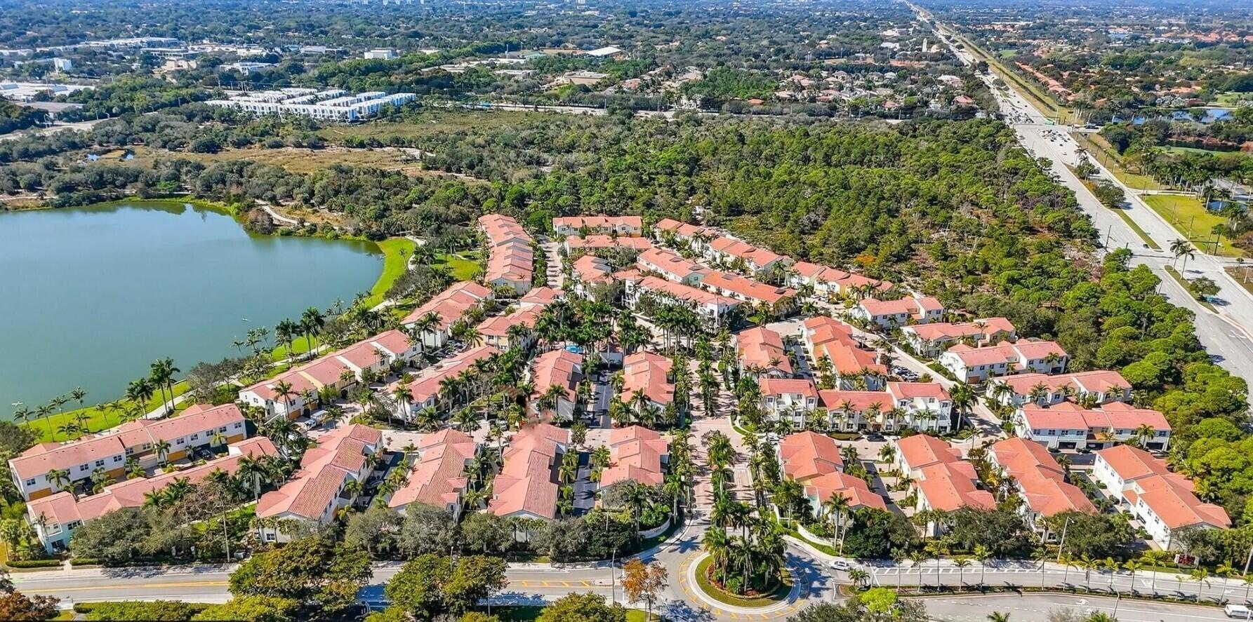 4858 Northwest 16th Terrace Boca Raton, FL 33431 - Photo 37 of 38 an aerial view of lake and residential houses with outdoor space