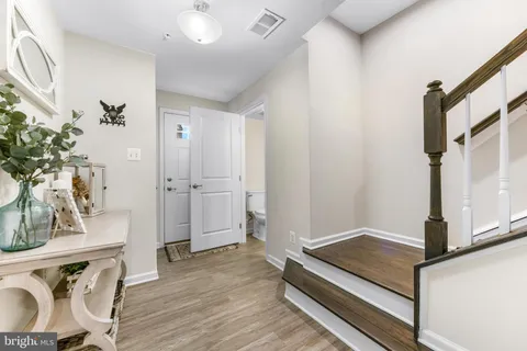 a view of livingroom with furniture and wooden floor
