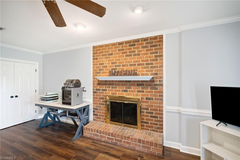 8105 Slane Court Clemmons, NC 27012 - Photo 28 of 40 fireplace in basement den