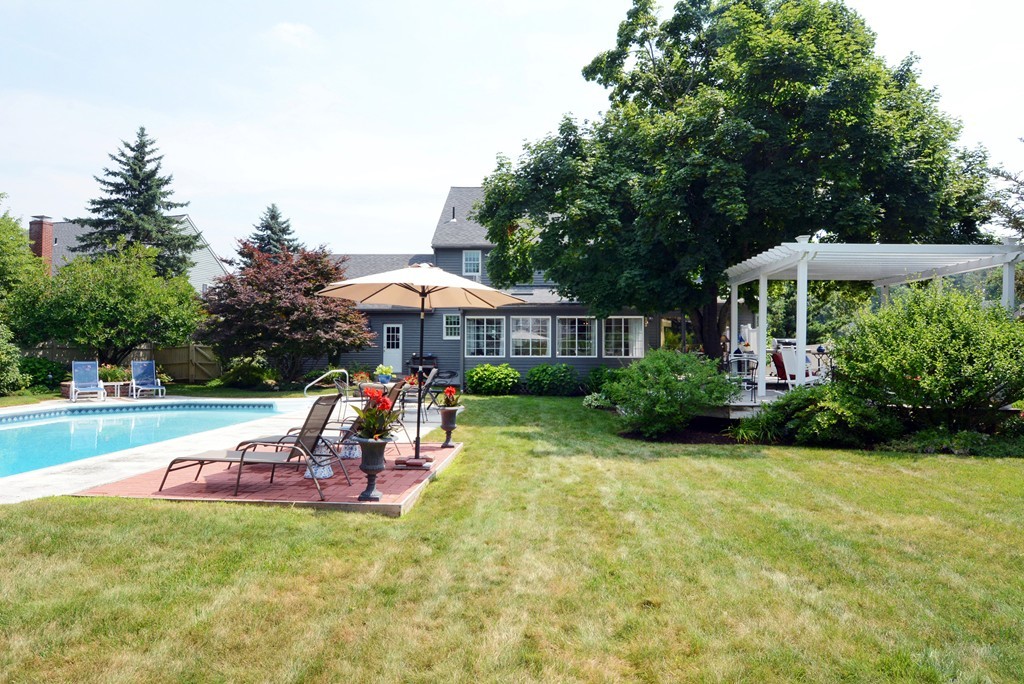19 Lanthorn Road Northborough, MA 01532 - Photo 29 of 30 a view of a house with backyard sitting area and garden