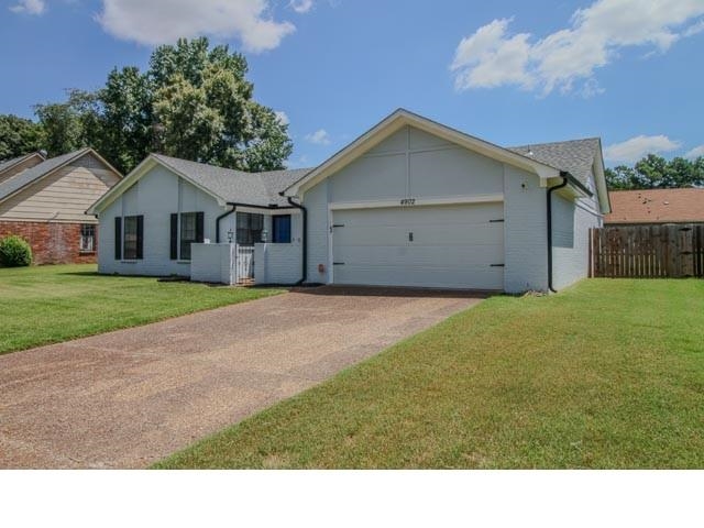 4902 Whitworth Road Memphis, TN 38116 - Photo 3 of 31 Ranch-style house with a garage and a front lawn