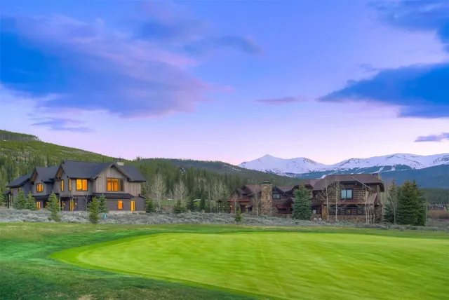 a view of a town with residential houses