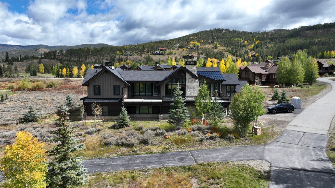 294 Gold Run Road Breckenridge, CO 80424 - Photo 50 of 50 a front view of a house with a yard and large trees