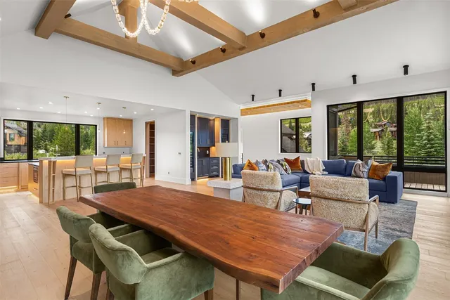 a outdoor space with furniture