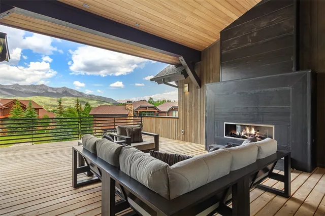 a view of a outdoor seating area