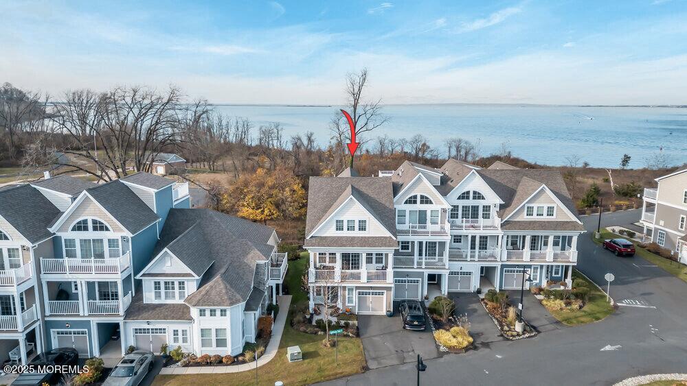 24 Lighthouse Point Road Highlands, NJ 07732 - Photo 53 of 63 24 Lighthouse Drone w arrow