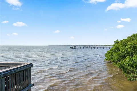 a view of outside space and ocean view