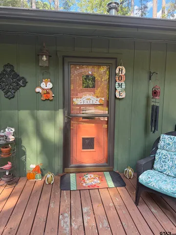 a front view of a house with entryway