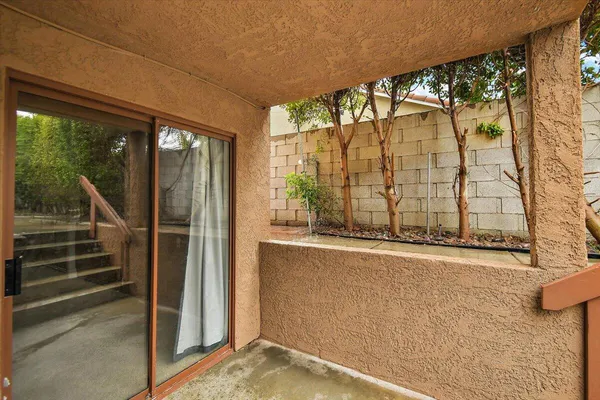 a view of front door