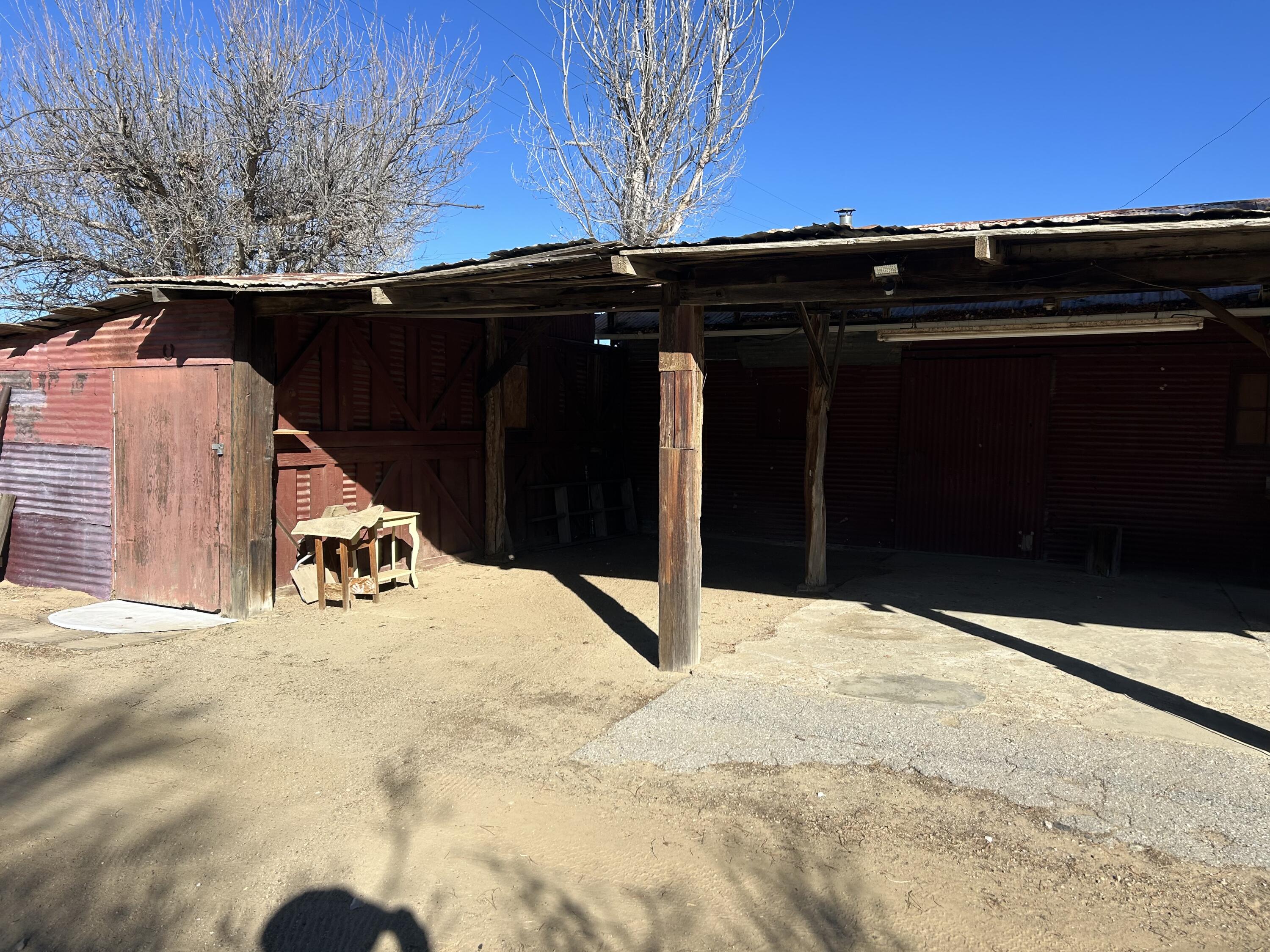 28511 Maricopa Highway Maricopa, CA 93252 - Photo 39 of 62 Carport & Workshop with Sliding Doors