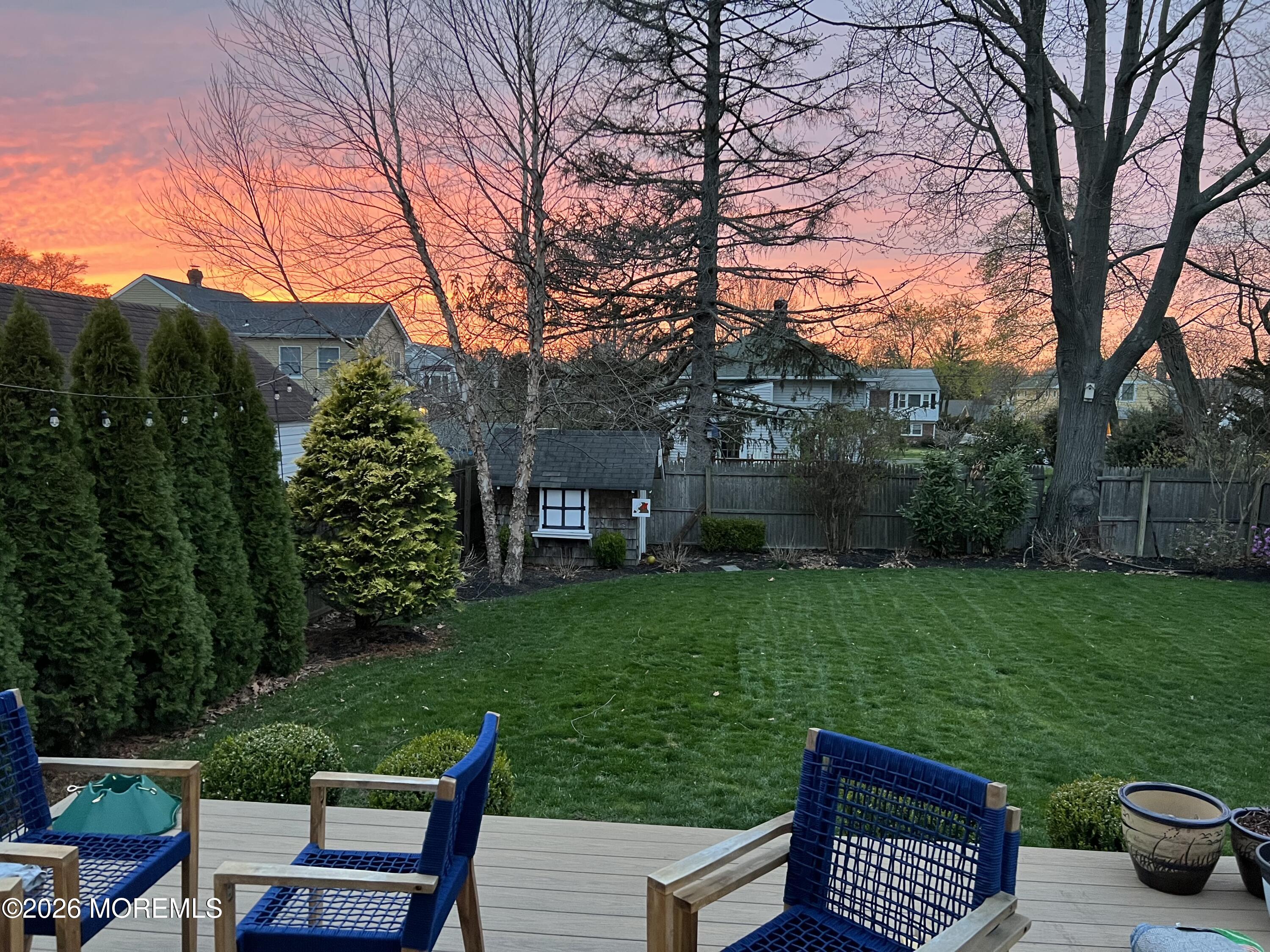 49 Jackson Street Fair Haven, NJ 07704 - Photo 37 of 42 a view of a backyard with sitting area
