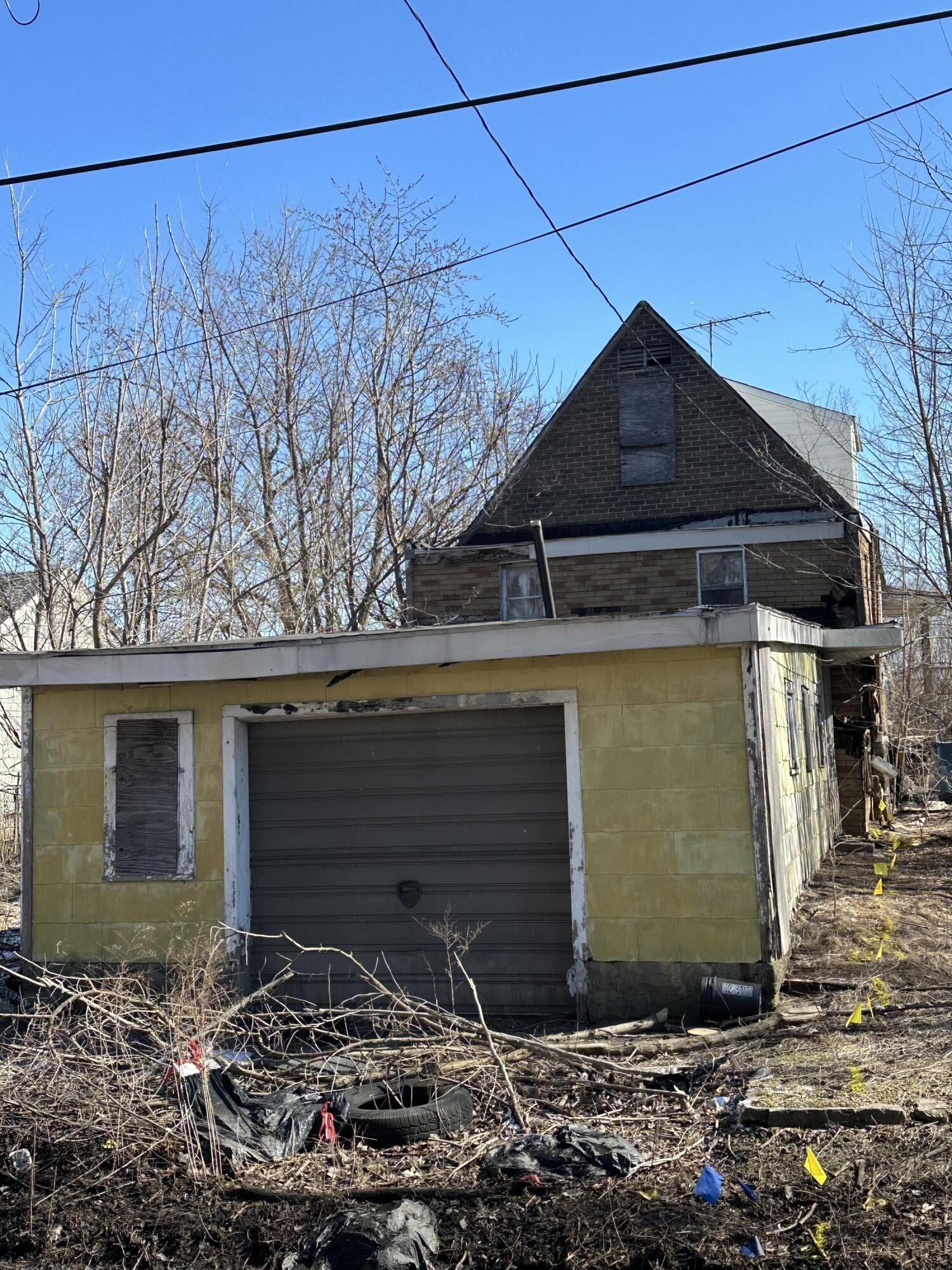 a front view of a house