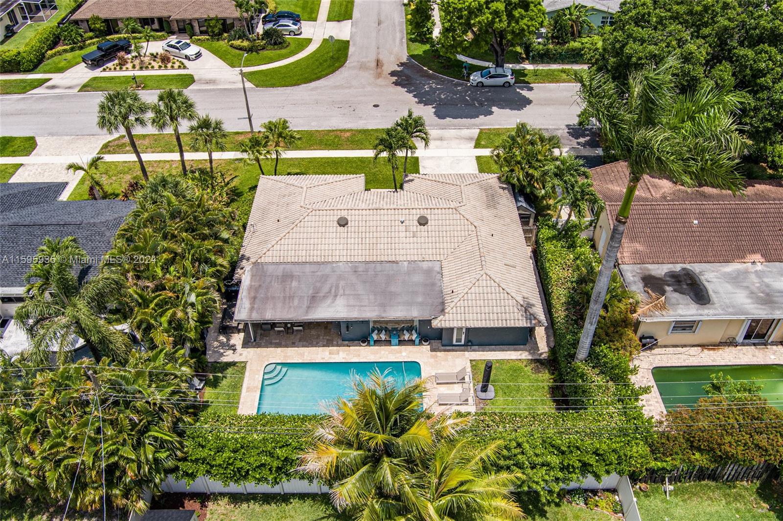 20 Burning Tree Lane Boca Raton, FL 33431 - Photo 51 of 64 an aerial view of a house with a garden and swimming pool