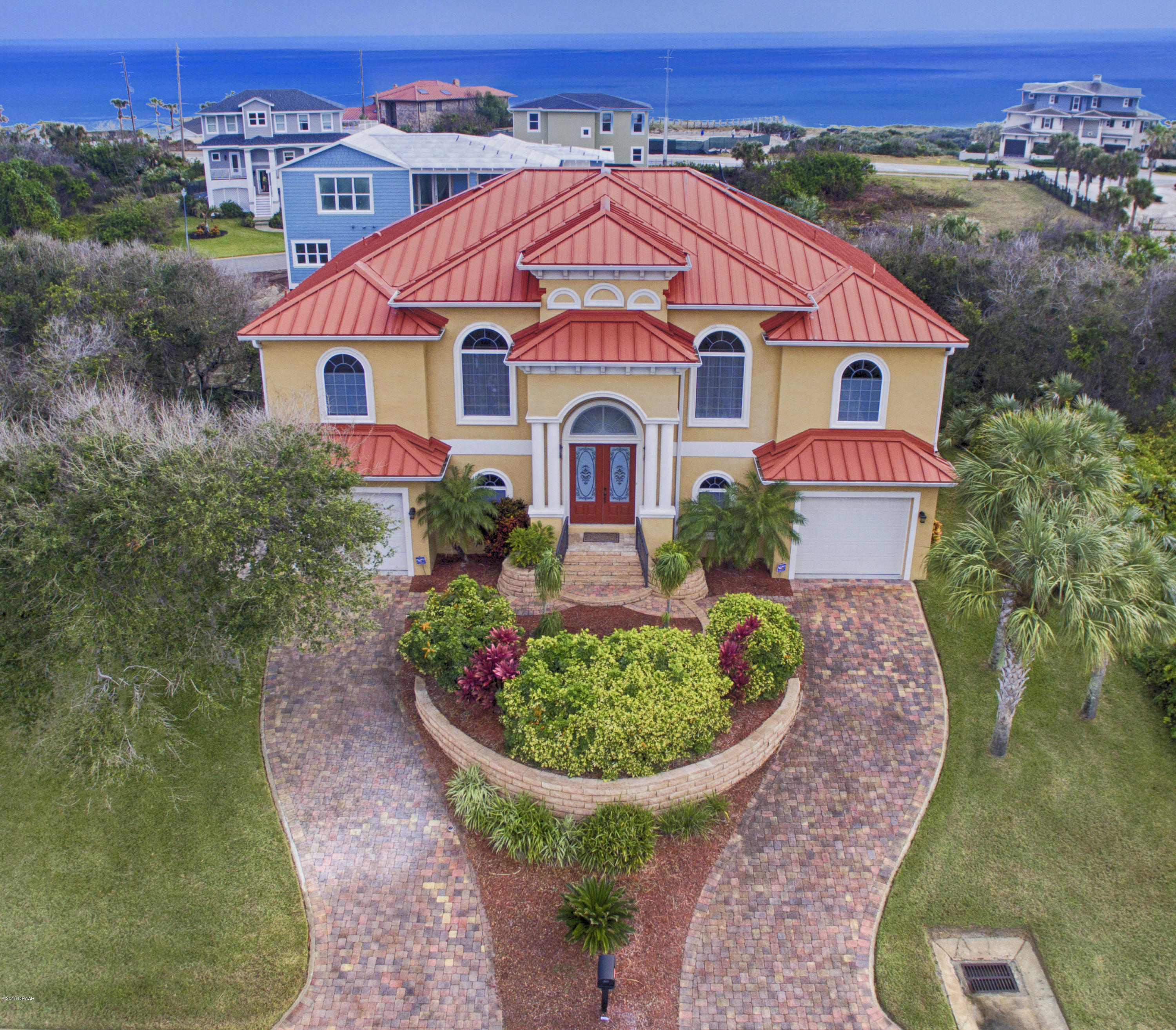 3 Mar Azul South Ponce Inlet, FL 32127 - Photo 1 of 36 an aerial view of a house with a yard