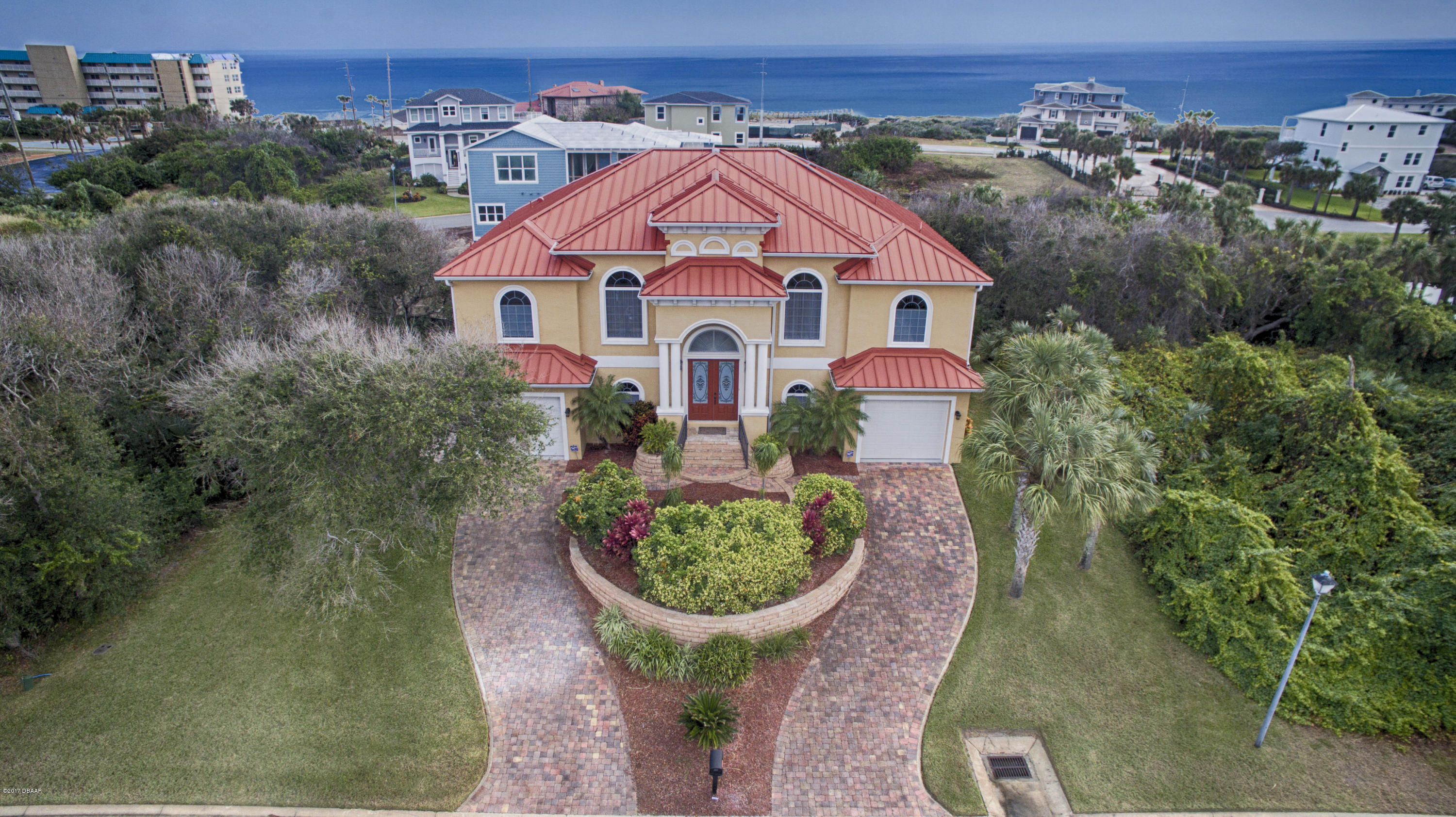 3 Mar Azul South Ponce Inlet, FL 32127 - Photo 36 of 36 an aerial view of a house with a yard and potted plants
