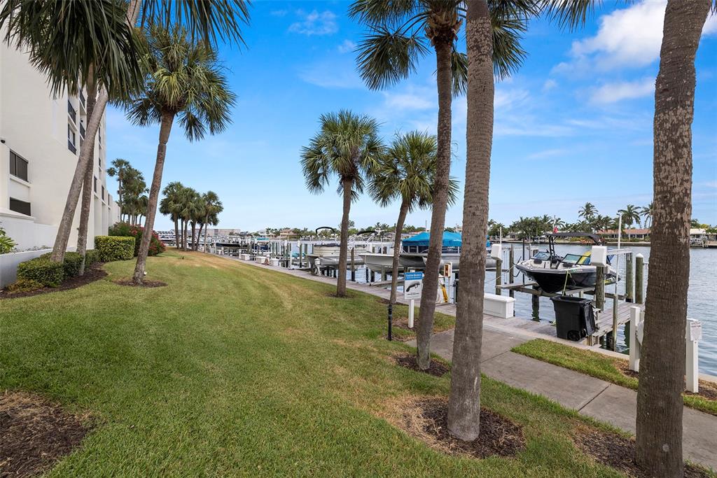 9425 Blind Pass Road, Unit 705 St. Pete Beach, FL 33706 - Photo 65 of 66 a view of a palm tree with water fountain