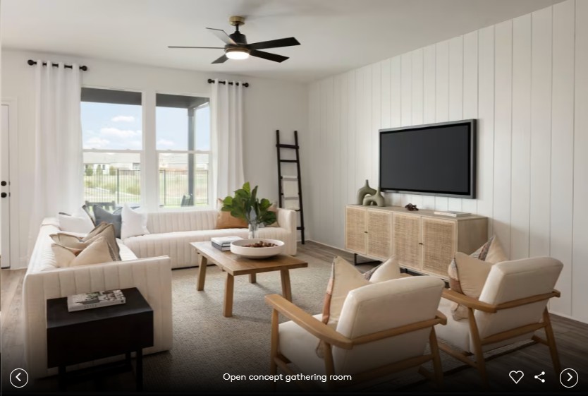 16809 Catemaco Walk Manor, TX 78653 - Photo 5 of 11 a living room with furniture and a flat screen tv