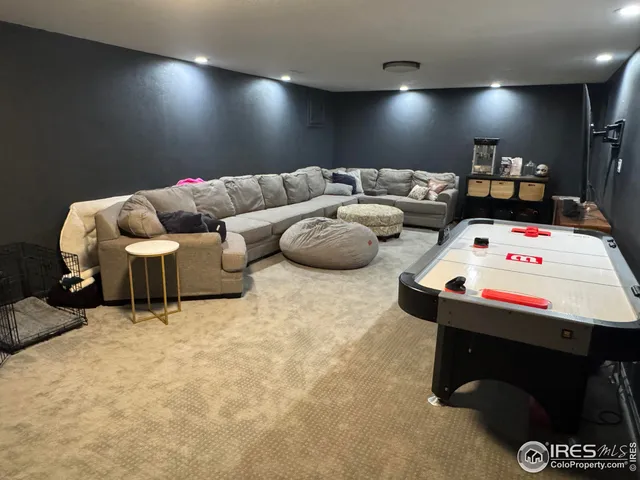 a bedroom with a bed and a closet