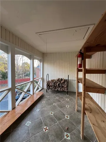 a view of a room with window