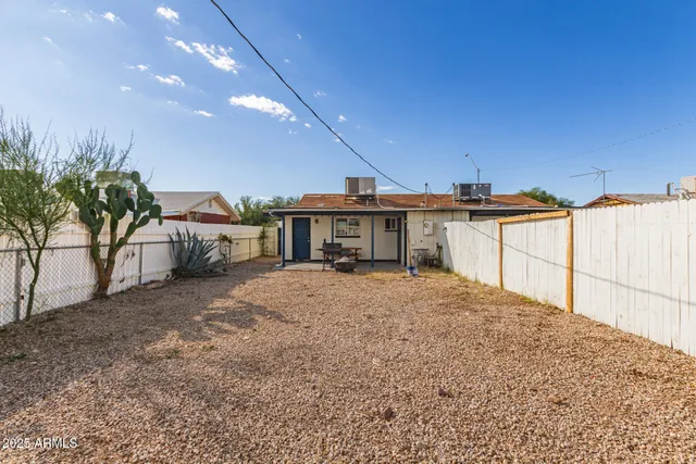 a view of a house with a patio